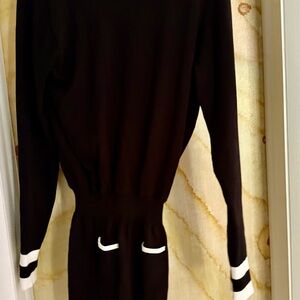 Elegant Black and White Women's Dress